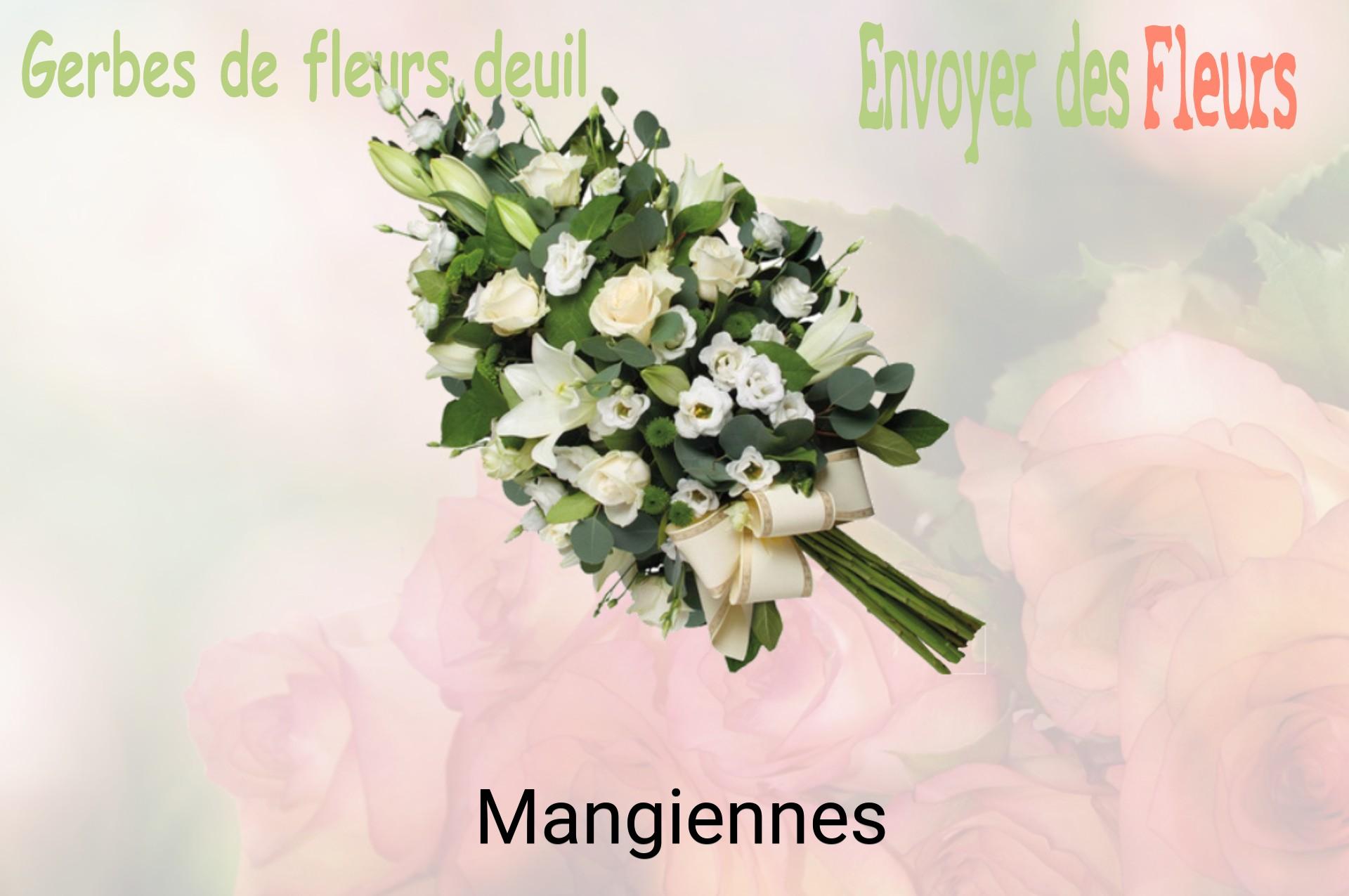 Gerbe de fleurs de deuil livrée à Mangiennes